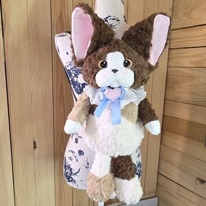 Adorable Soft Brown and White Plush Kitty Cat  Backpack